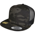 Čepice kšiltovka Snapback, FLEXFIT Yupoong Trucker, šíťkovaná, maskáčová