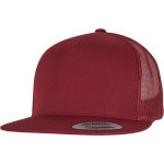 Čepice kšiltovka Snapback, FLEXFIT Yupoong Trucker, šíťkovaná, červená