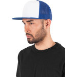 Čepice kšiltovka Snapback, FLEXFIT Yupoong Trucker, šíťkovaná, bílo-světle modrá