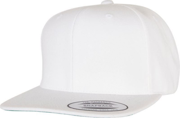 Čepice kšiltovka Snapback, FLEXFIT Yupoong baseballová, bílá