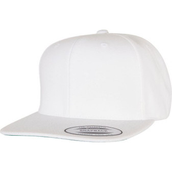 Čepice kšiltovka Snapback, FLEXFIT Yupoong baseballová, bílá