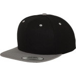 Čepice kšiltovka Snapback, FLEXFIT Yupoong baseballová, šedo-černá