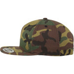 Čepice kšiltovka Snapback, FLEXFIT Yupoong baseballová, army maskáčová