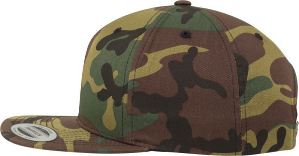 Čepice kšiltovka Snapback, FLEXFIT Yupoong baseballová, army maskáčová