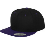 Čepice kšiltovka Snapback, FLEXFIT Yupoong baseballová, fialovo-černá