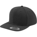 Čepice kšiltovka Snapback, FLEXFIT Yupoong baseballová, tvamě šedá