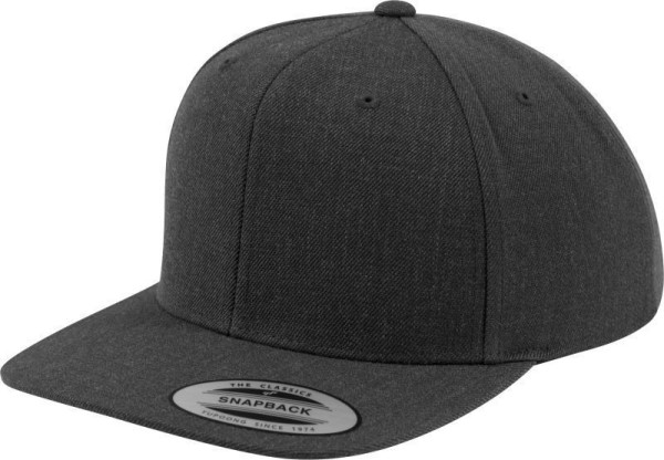 Čepice kšiltovka Snapback, FLEXFIT Yupoong baseballová, tvamě šedá