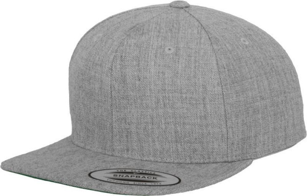 Čepice kšiltovka Snapback, FLEXFIT Yupoong baseballová, světle šedá