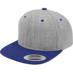 Čepice kšiltovka Snapback, FLEXFIT Yupoong baseballová, modro-šedá