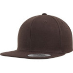 Čepice kšiltovka Snapback, FLEXFIT Yupoong baseballová, tmavě hnědá