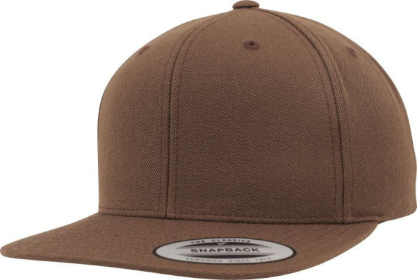 Čepice kšiltovka Snapback, FLEXFIT Yupoong baseballová, světle hnědá