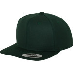 Čepice kšiltovka Snapback, FLEXFIT Yupoong baseballová, tmavě zelená
