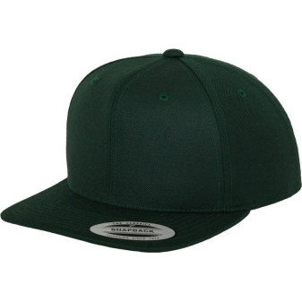 Čepice kšiltovka Snapback, FLEXFIT Yupoong baseballová, tmavě zelená