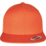 Čepice kšiltovka Snapback, FLEXFIT Yupoong baseballová, oranžová