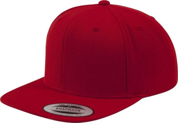 Čepice kšiltovka Snapback, FLEXFIT Yupoong baseballová, červená