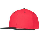 Čepice kšiltovka Snapback, FLEXFIT Yupoong baseballová, černo-červená