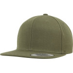 Čepice kšiltovka Snapback, FLEXFIT Yupoong baseballová, kaštanová