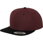 Čepice kšiltovka Snapback, FLEXFIT Yupoong baseballová, černo-fialová