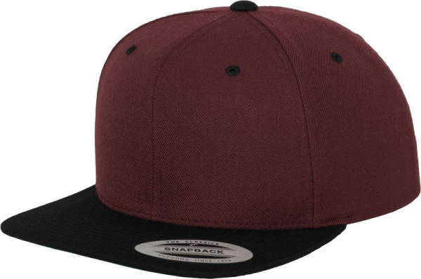 Čepice kšiltovka Snapback, FLEXFIT Yupoong baseballová, černo-fialová