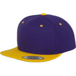Čepice kšiltovka Snapback, FLEXFIT Yupoong baseballová, žluto-fialová