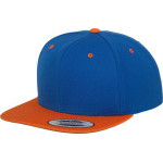 Čepice kšiltovka Snapback, FLEXFIT Yupoong baseballová, oranžovo-modrá