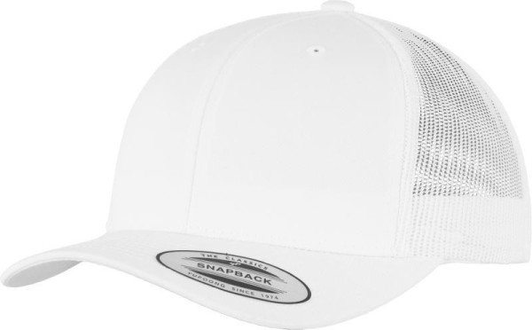 Čepice kšiltovka FLEXFIT Yupoong, Trucker, síťkovaná, bílá