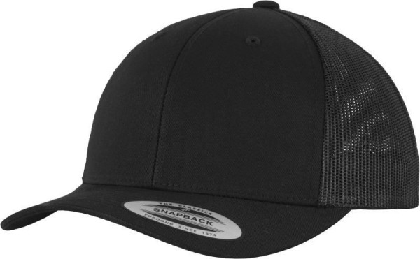 Čepice kšiltovka FLEXFIT Yupoong, Trucker, síťkovaná, černá