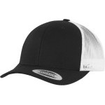 Čepice kšiltovka FLEXFIT Yupoong, Trucker, síťkovaná, černo-bílá
