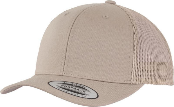 Čepice kšiltovka FLEXFIT Yupoong, Trucker, síťkovaná, khaki