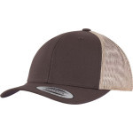 Čepice kšiltovka FLEXFIT Yupoong, Trucker, síťkovaná, hnědá-khaki