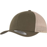 Čepice kšiltovka FLEXFIT Yupoong, Trucker, síťkovaná, army zelená-khaki