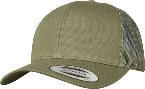 Čepice kšiltovka FLEXFIT Yupoong, Trucker, síťkovaná, buck, hnědá