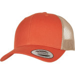 Čepice kšiltovka FLEXFIT Yupoong, Trucker, síťkovaná, oranžovo-khaki
