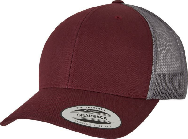 Čepice kšiltovka FLEXFIT Yupoong, Trucker, síťkovaná, fialovo-šedá