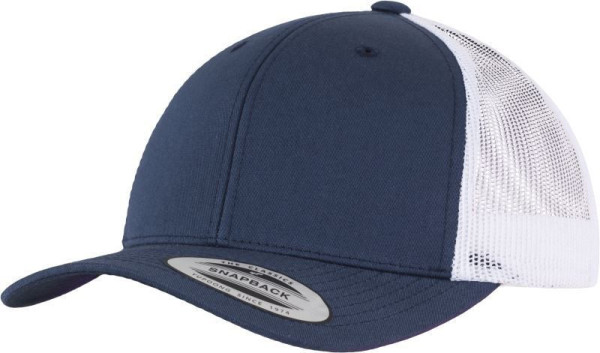 Čepice kšiltovka FLEXFIT Yupoong, Trucker, síťkovaná, námořní modrá-bílá