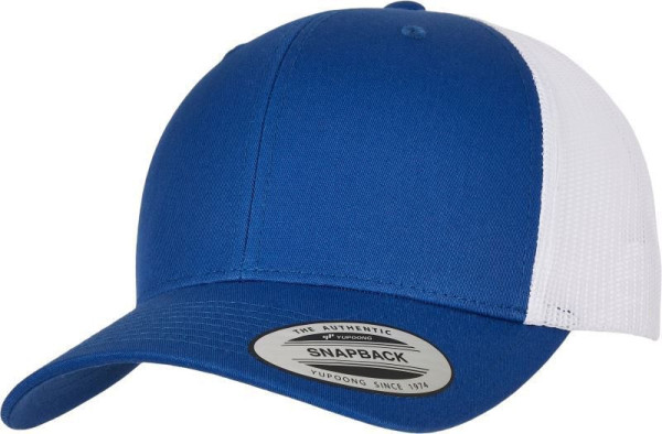 Čepice kšiltovka FLEXFIT Yupoong, Trucker, síťkovaná, modro-bílá