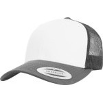 Čepice kšiltovka FLEXFIT Yupoong, Trucker, síťkovaná, bílo-šedá
