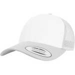 Čepice kšiltovka FLEXFIT Yupoong, Trucker, síťkovaná, bílo-štříbrná