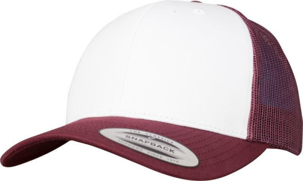 Čepice kšiltovka FLEXFIT Yupoong, Trucker, síťkovaná, bílo-fialová