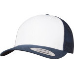 Čepice kšiltovka FLEXFIT Yupoong, Trucker, síťkovaná, bílo-námořní modrá
