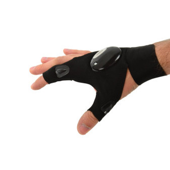 Rukavice LED s třemi světly na prstech a ruce