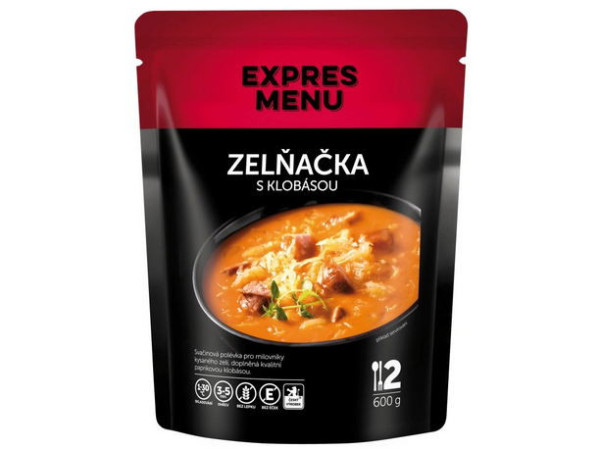 Expres Menu Zelňačka s klobásou - 2 porce - 600g