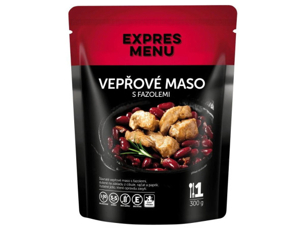 Expres Menu Maso vepřové s fazolemi - 1 porce - 300g