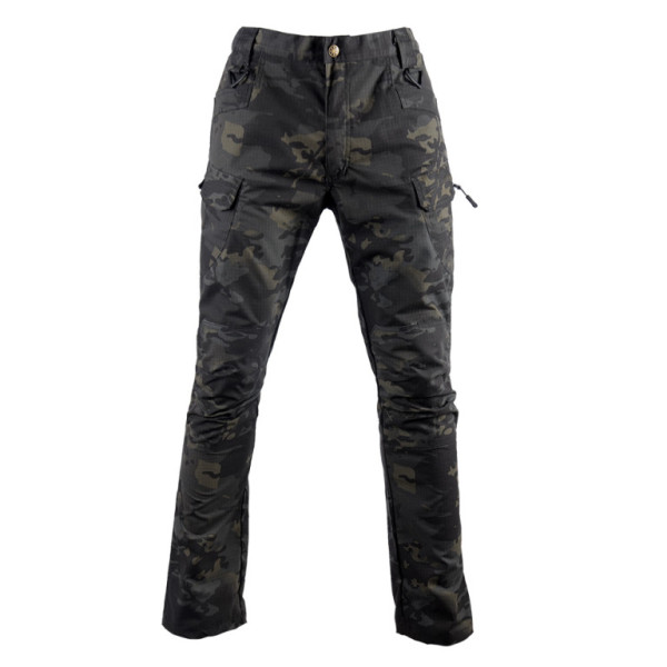 Kalhoty maskáčové, taktické, multicam black, L, Smilodon