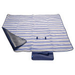 Deka pikniková FLEECE 150x135cm modrá
