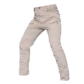 Kalhoty tactical nepromokavé, khaki barva, XXL, Smilodon