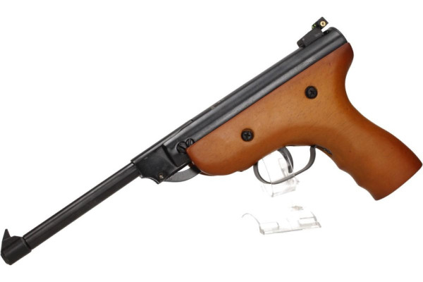 Vzduchová pistole jednoruční dřevěná ráže 5,5mm