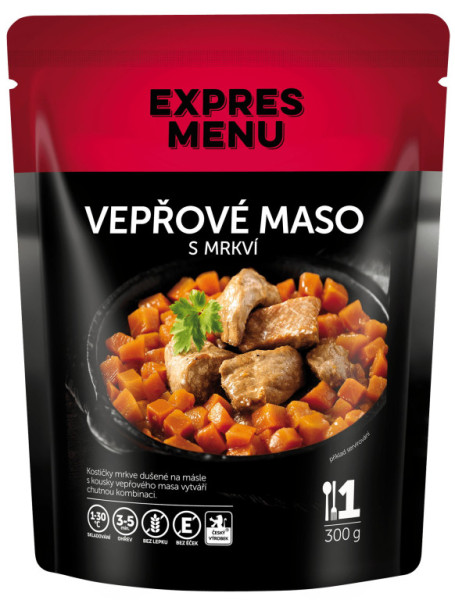 Expres Menu Vepřové maso s mrkví - 1 porce - 300g