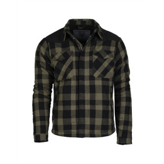 Bunda LUMBER BUNDA ČERNÁ/OLIVOVÁ 3XL