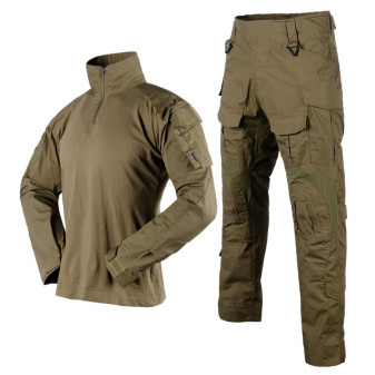 Souprava taktická G3, kalhoty, mikina, khaki, M, Smilodon